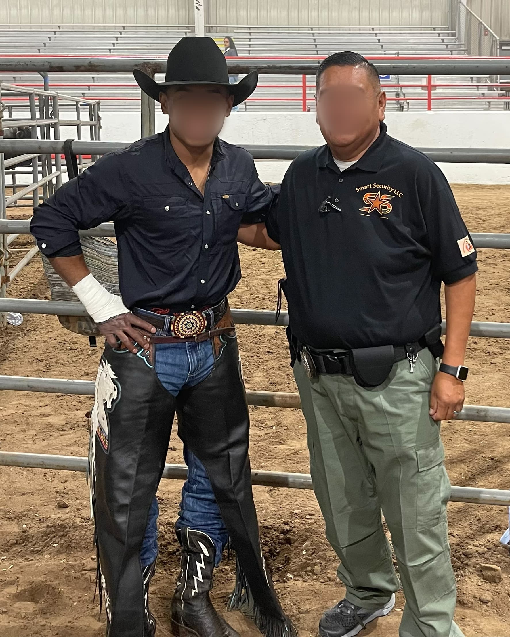 Smart Security personnel providing security coverage